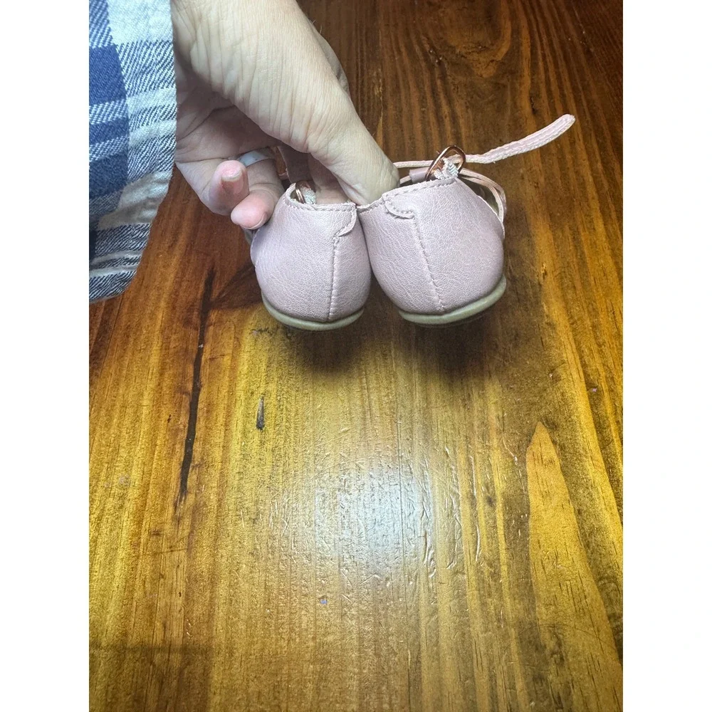 Rachel Shoes Girls Pink Huarache Woven Ankle Strap Sandals Toddler Size 5